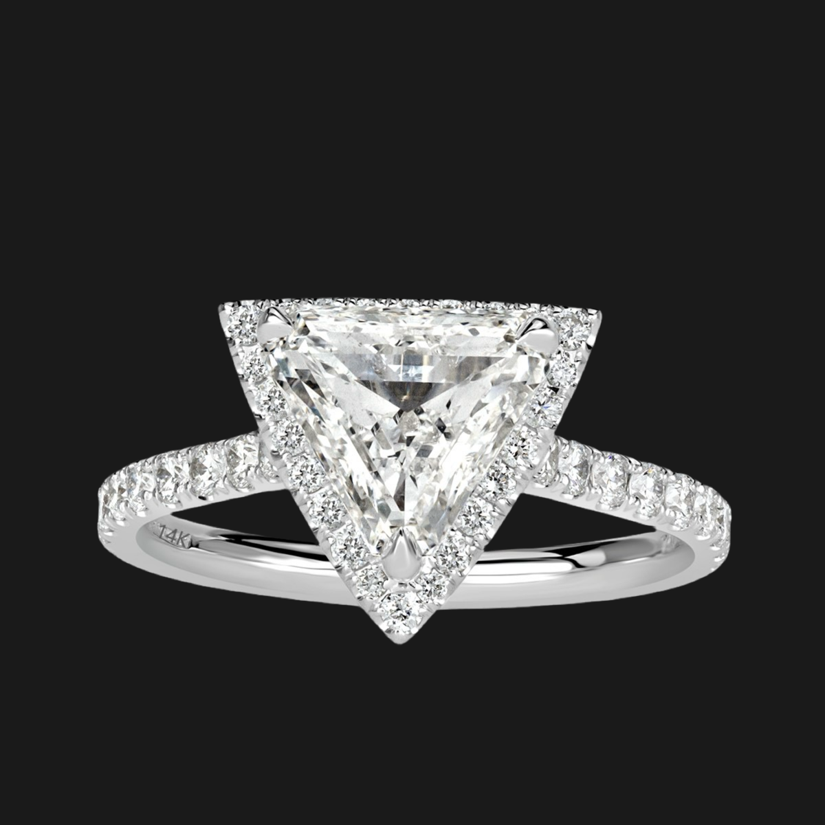 1.06 CT. NATURAL DIAMOND & WHITE GOLD "INTENTION" RING