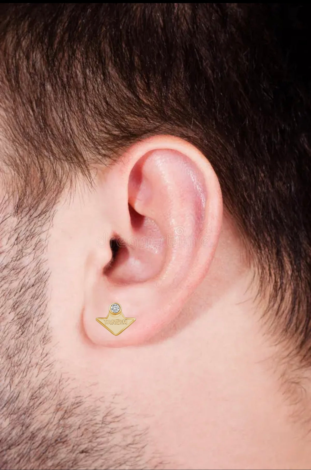 TANEIM STAR 14K YELLOW GOLD DIAMOND STUDS - SINGLE (OR) PAIR