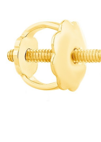 14K GOLD TANEIM STAR DIAMOND COIN STUDS - SINGLE (OR) PAIR