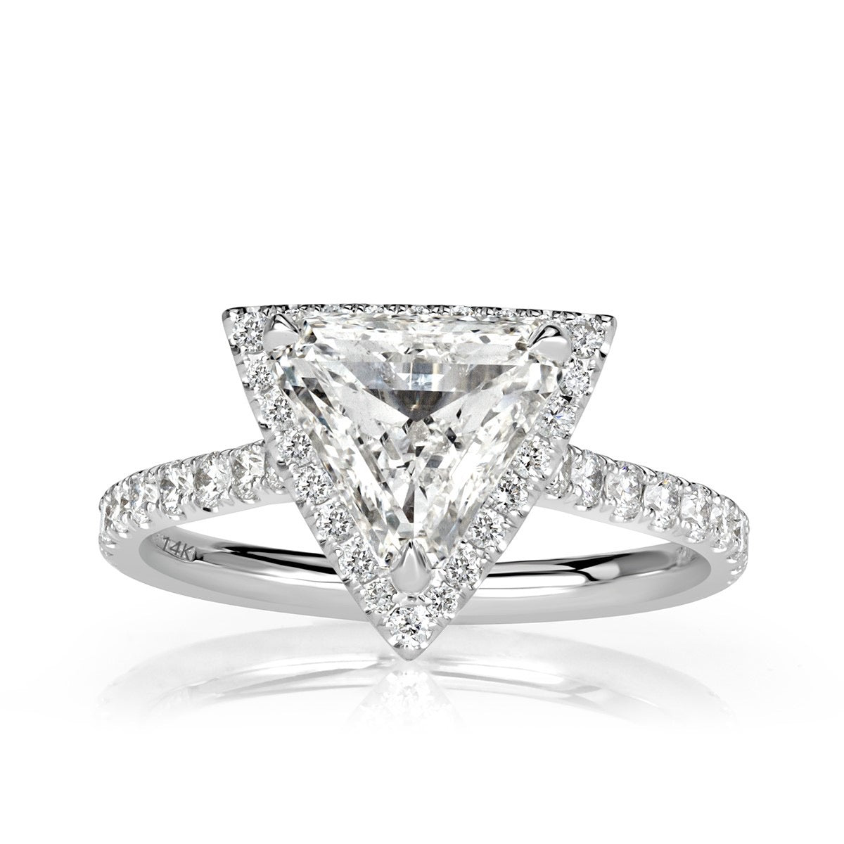 1.06 CT. NATURAL DIAMOND & WHITE GOLD "INTENTION" RING