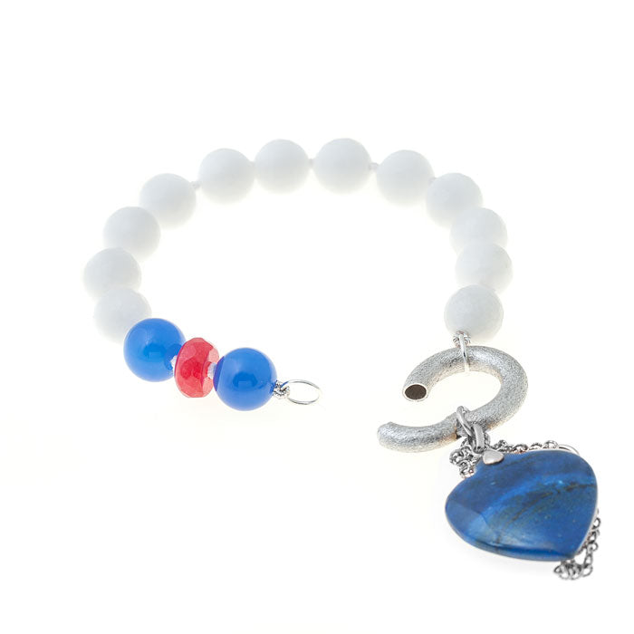SILVER 925 WHITE GEM UNISEX NECKLACE - GIVE&GIVEN