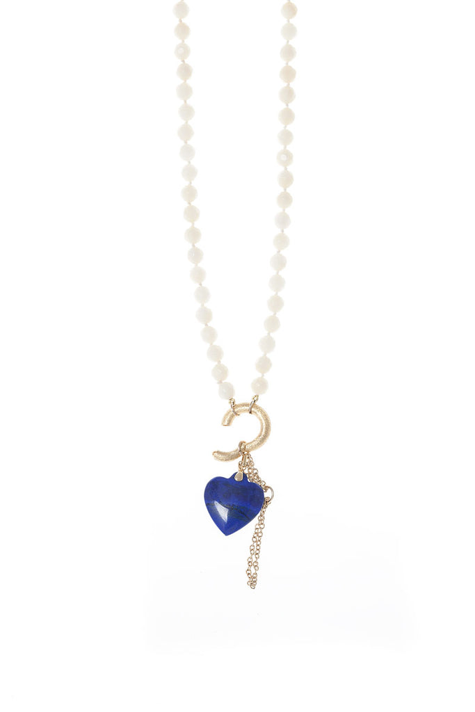 14K YELLOW GOLD PLATED SILVER WHITE" PEARL GEM UNISEX BEYOND NECKLACE - GIFT 11