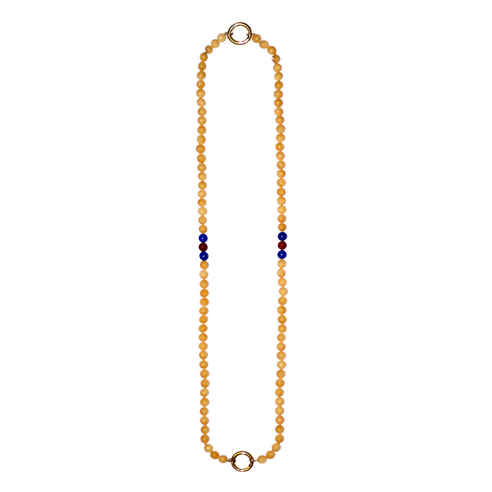14K YELLOW GOLD PLATED SILVER GEM BEYOND UNISEX NECKLACE - GIFT 11