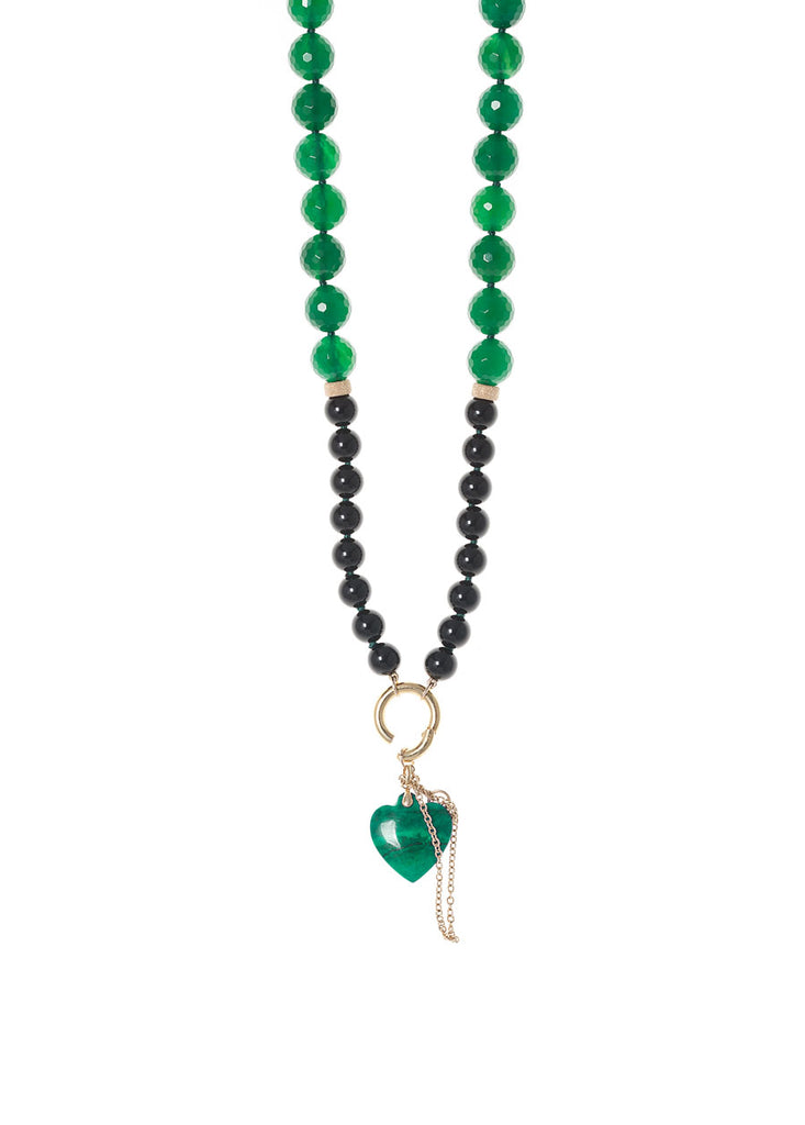 14K GOLD OVER SILVER PLATED BEYOND GEM NECKLACE - PROMISE