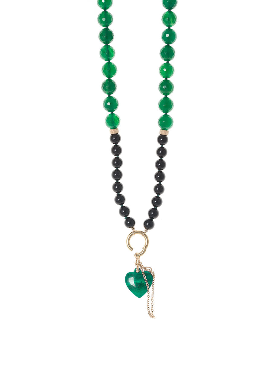 14K GOLD OVER SILVER PLATED BEYOND GEM NECKLACE - PROMISE