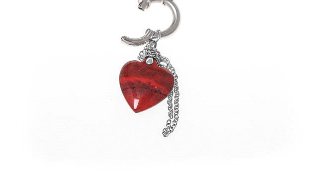 "GLOW - GARNET" 14K WHITE GOLD BEYOND GEM NECKLACE