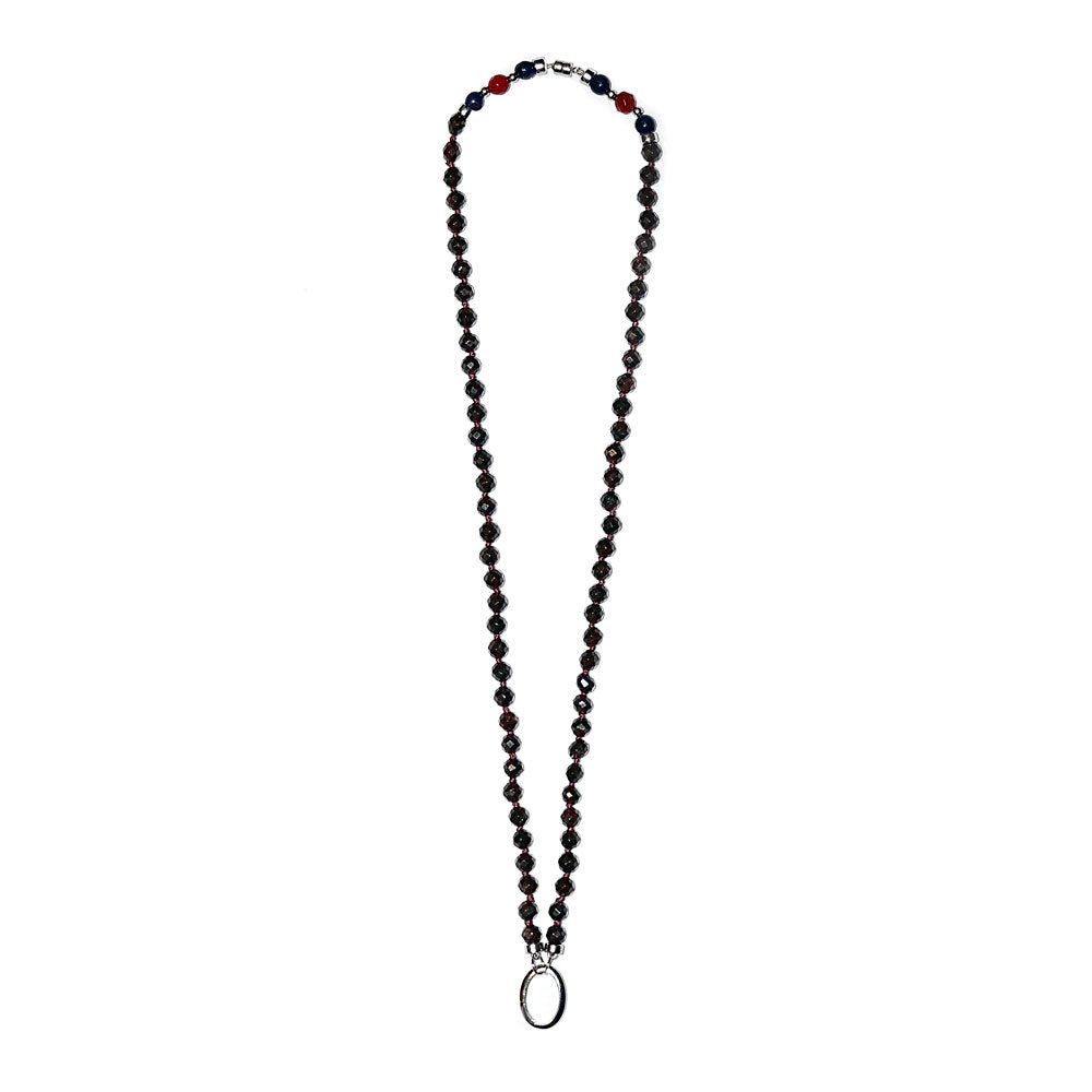 "GLOW - GARNET" 14K WHITE GOLD BEYOND GEM NECKLACE