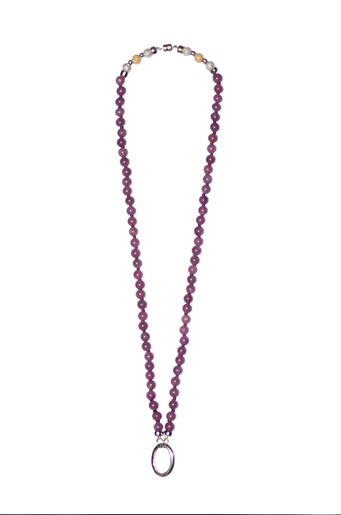 14K WHITE GOLD" BEYOND RUBY NECKLACE - GLOW