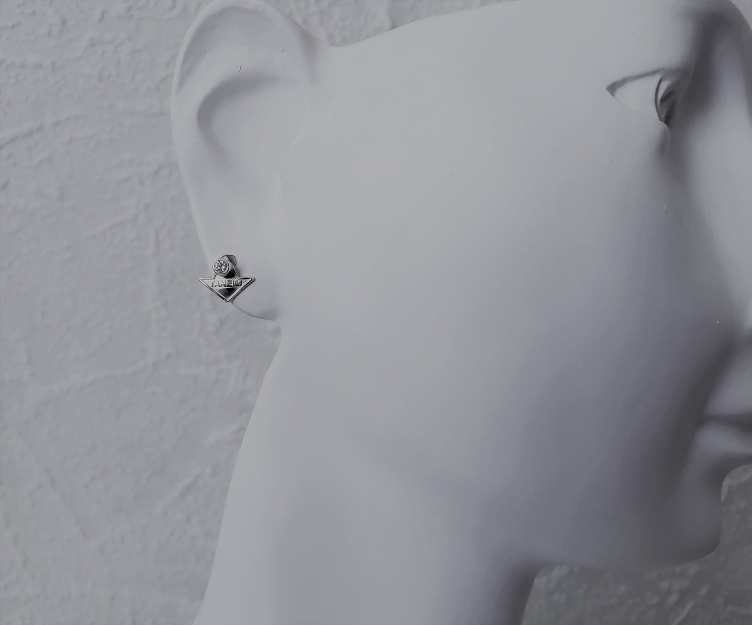 TANEIM STAR 14K WHITE GOLD DIAMOND STUDS - SINGLE (OR) PAIR