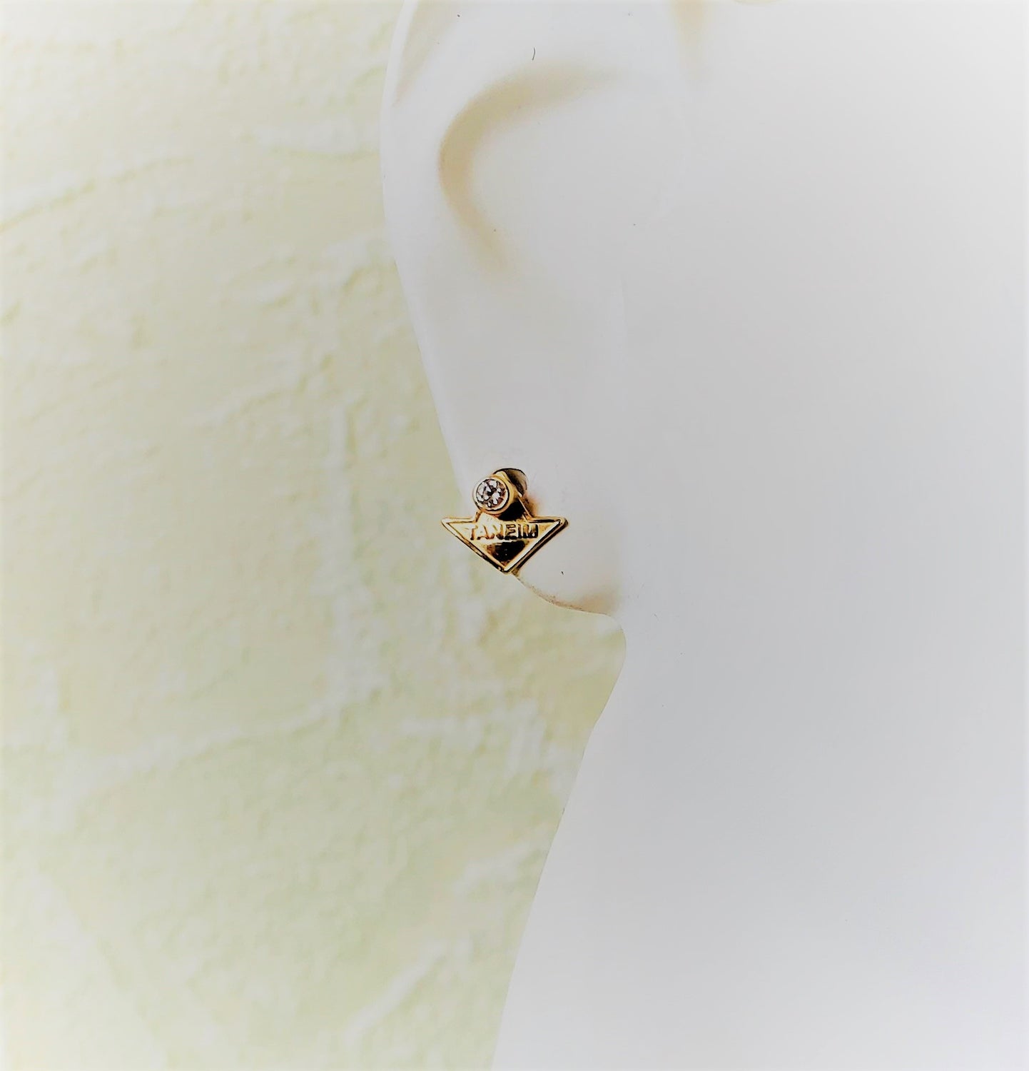 TANEIM STAR 14K YELLOW GOLD DIAMOND STUDS - SINGLE (OR) PAIR