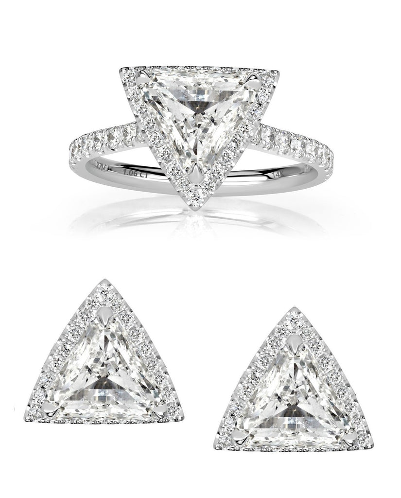 1.06 CT. NATURAL DIAMOND & WHITE GOLD "INTENTION" RING