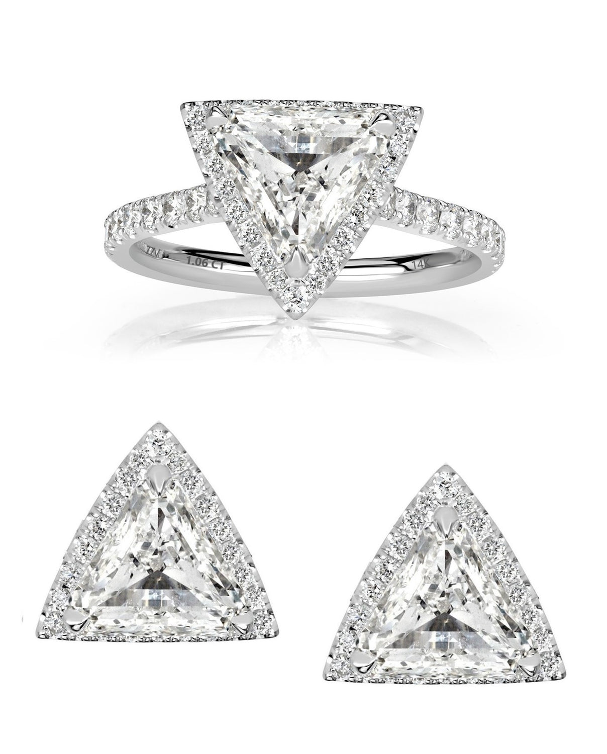 1.06 CT. NATURAL DIAMOND & WHITE GOLD "INTENTION" RING