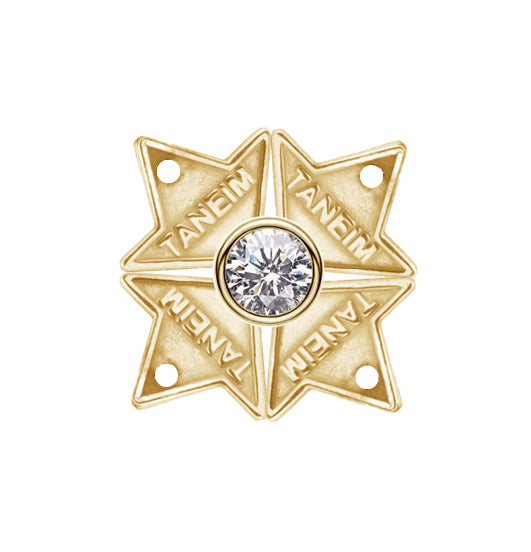 4 FOUR -14K GOLD NATURAL DIAMOND 4TH/STARTED TANEIM STAR