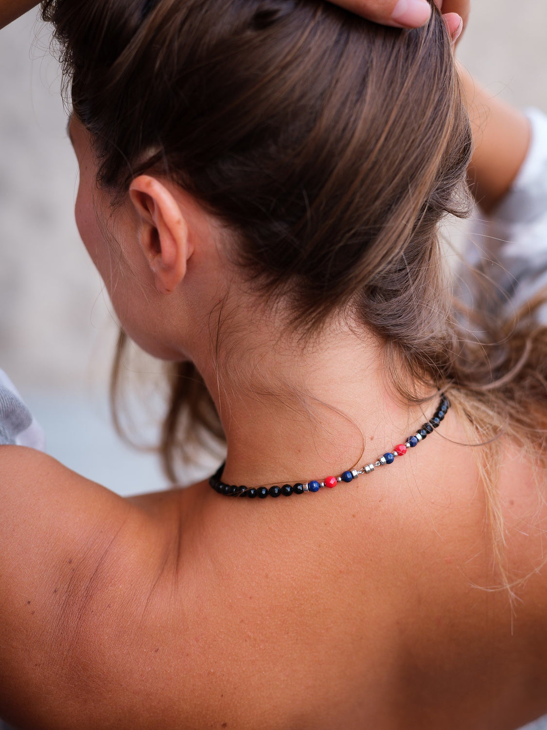 "GLOW - TOURMALINE" 14K WHITE GOLD AND BEYOND GEM NECKLACE