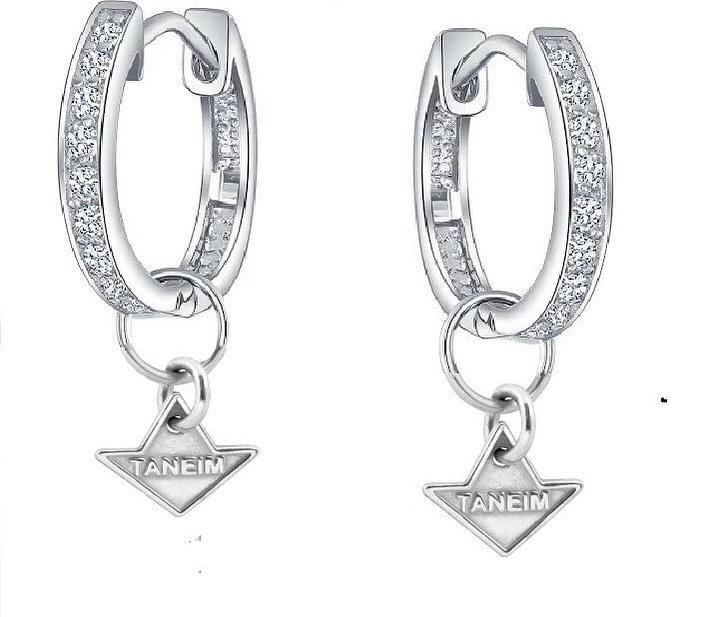 14K SOLID GOLD (OR) 925 SILVER TANEIM STAR "DANGLIER"