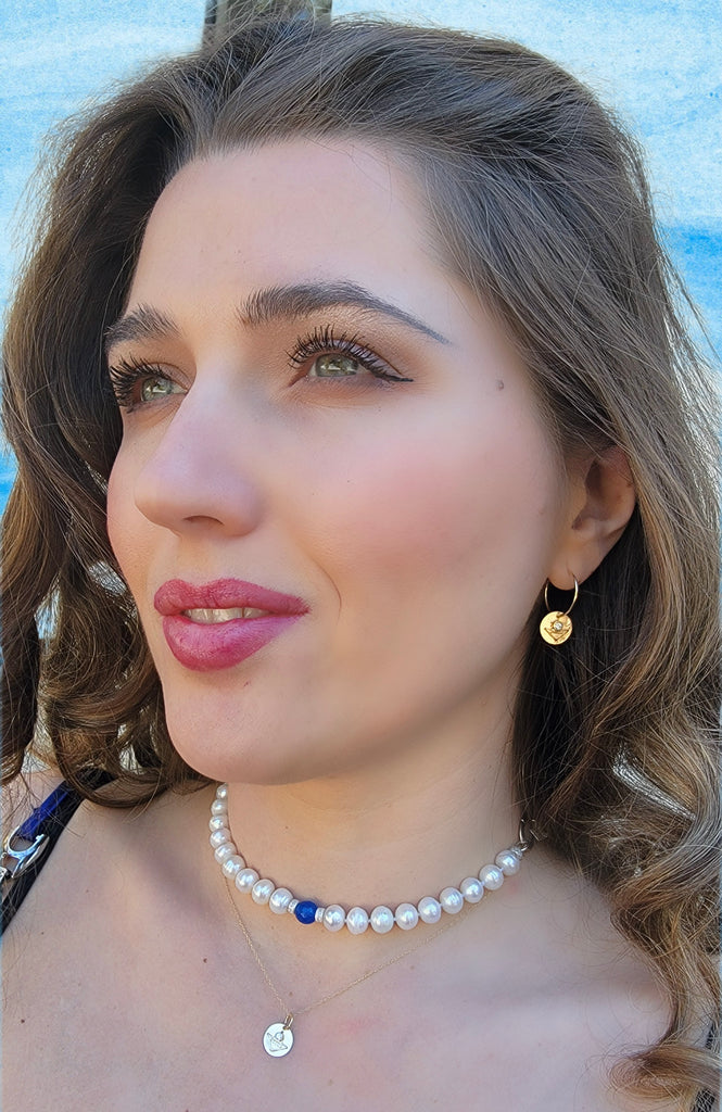 TANEIM STAR 14K YELLOW GOLD NATURAL DIAMOND NATIONAL NECKLACE