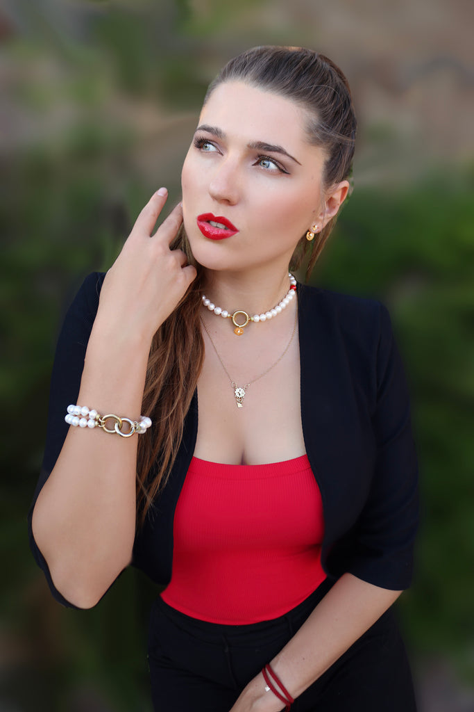 BEYOND 4 IN 1 "LOVE" BRACELET & NECLACE - 14K GOLD & SILVER