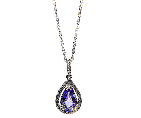 DEFINE - WHITE GOLD NATURAL TANZANATE & CHAMPAGNE DIAMONDS