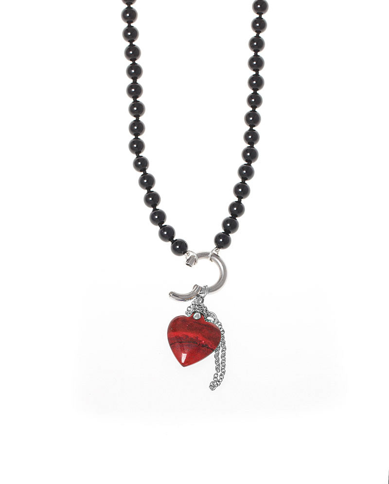 925 SILVER BLACK" SPIRITUAL GEM UNISEX NECKLACE - GIFT 11
