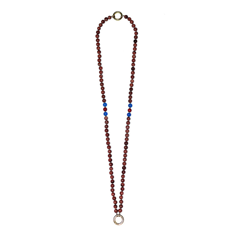 14K YELLOW GOLD PLATED SILVER BROWN