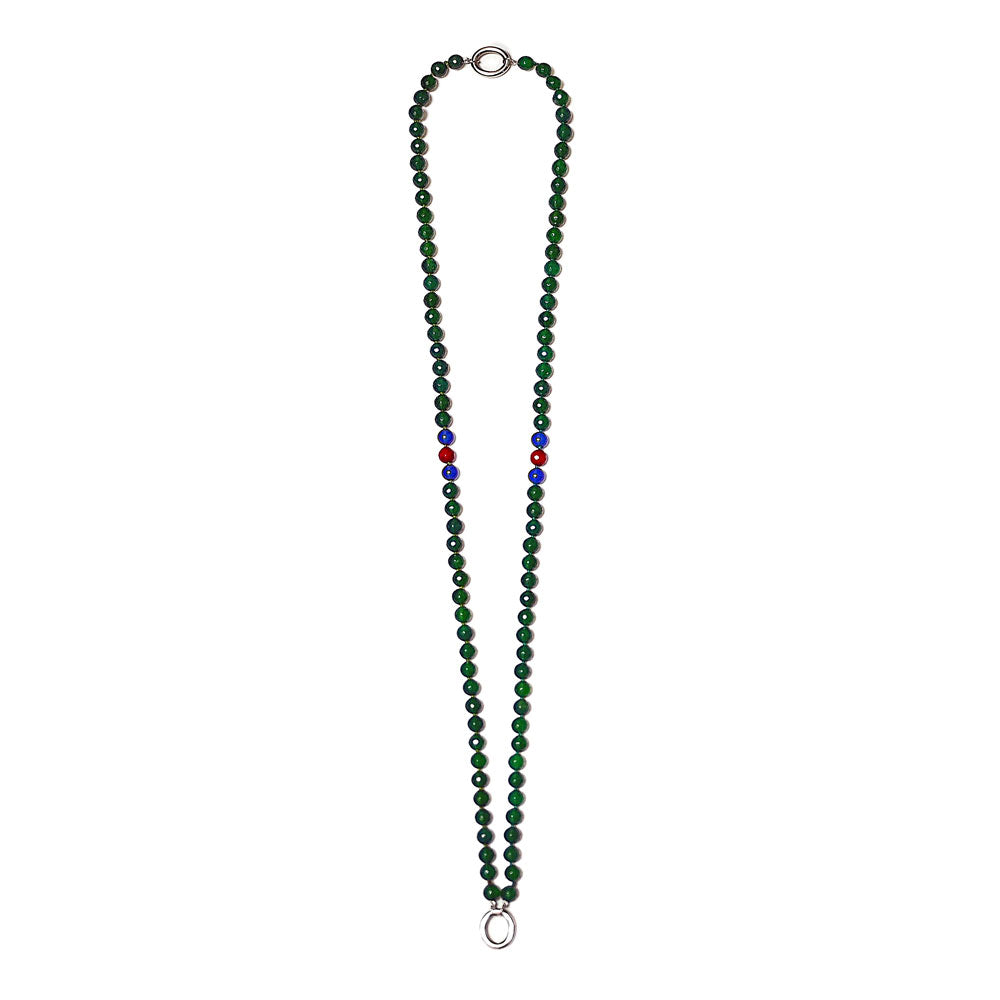 925 SILVER GREEN' SPIRITUAL BEYOND UNISEX GEM NECKLACE - GIFT