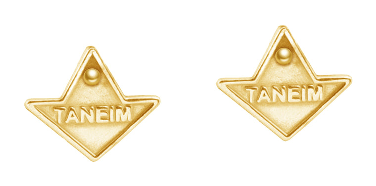 TANEIM 14K GOLD STUDS EARRINGS SINGLE (OR) PAIR
