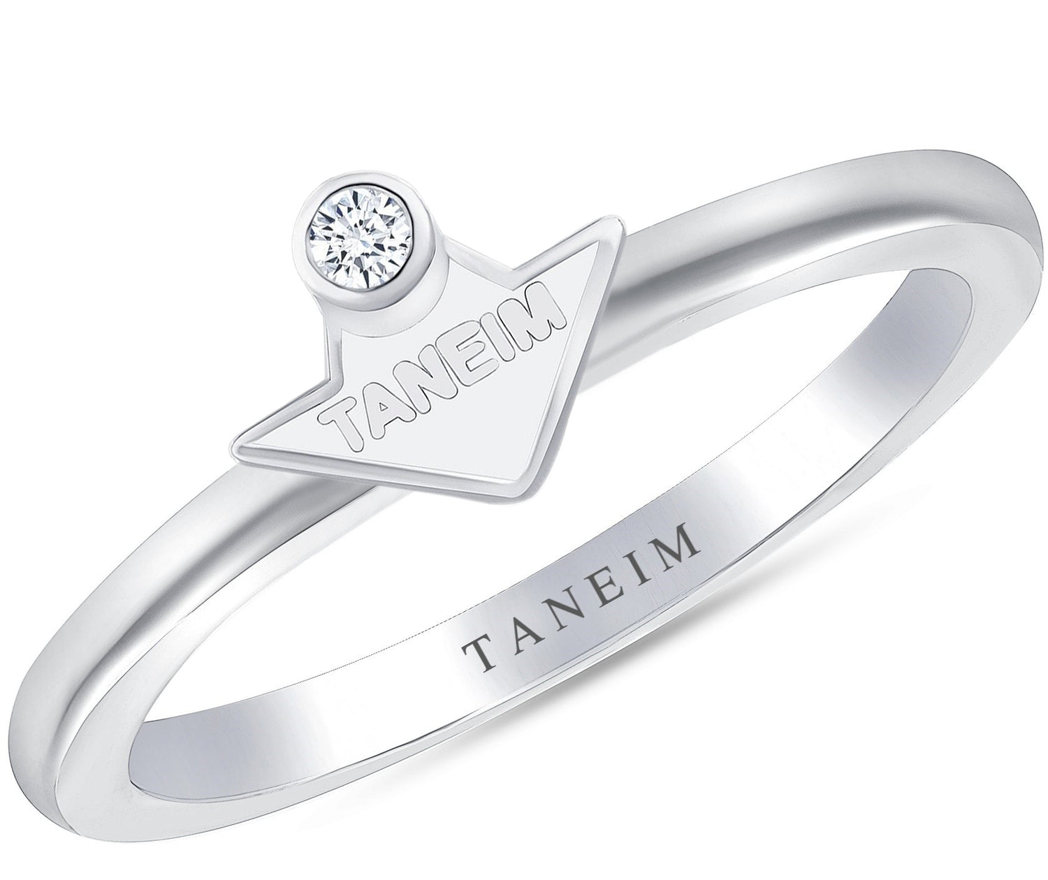 TANEIM STAR 14K SOLID GOLD (OR) 925 SILVER RING