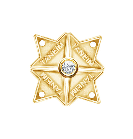 4 FOUR -14K GOLD NATURAL DIAMOND 4TH/STARTED TANEIM STAR