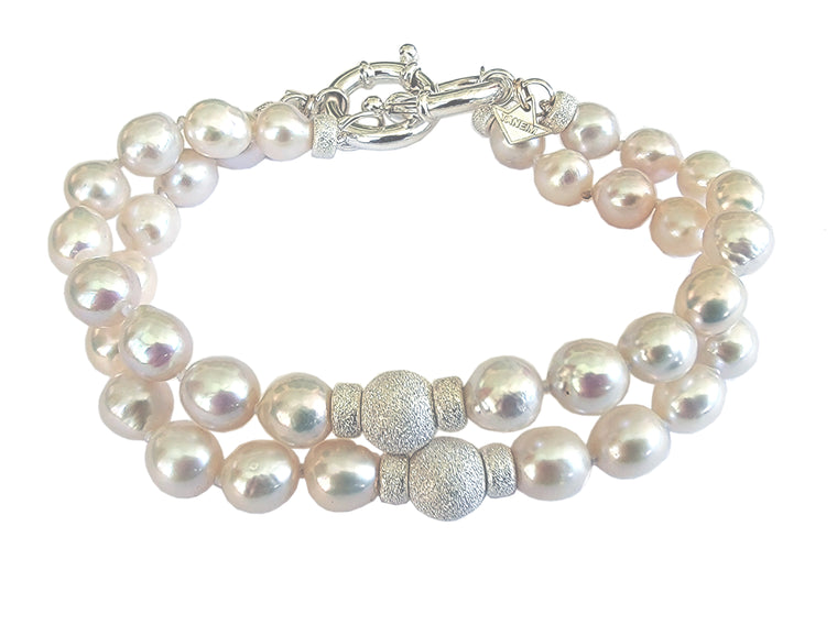 CHOKER-BRACELET - SILVER NATURAL FRESH WATER TIMELESS FASHION LINE