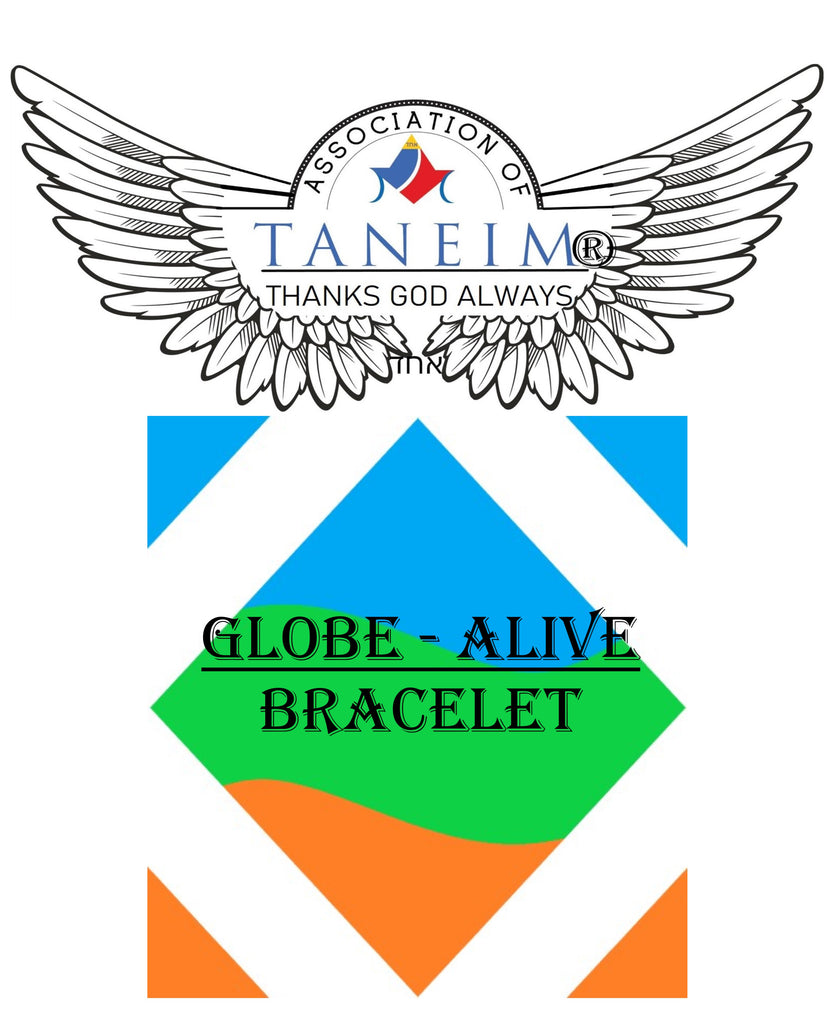 TANEIM STAR 925 SILVER GLOBE-ALIVE UNISEX SPIRITUAL BRACELET