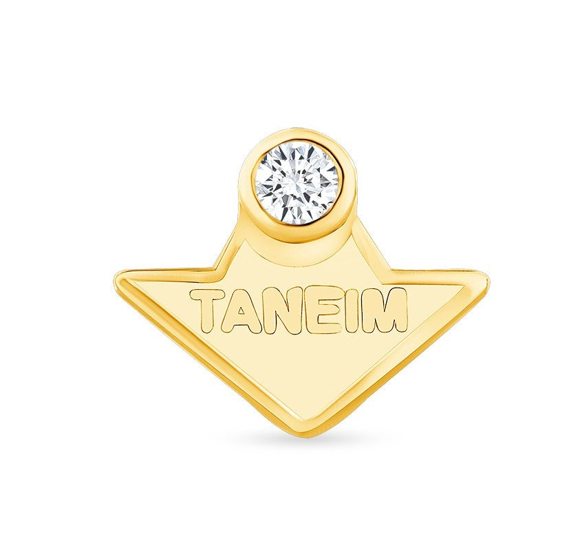 1 ONE - TANEIM STAR 14K GOLD & NATURAL DIAMOND