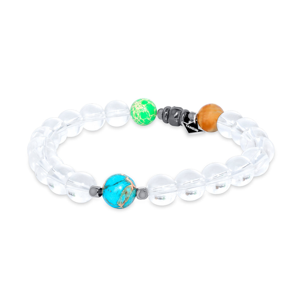 TANEIM STAR 925 SILVER GLOBE-ALIVE UNISEX SPIRITUAL BRACELET